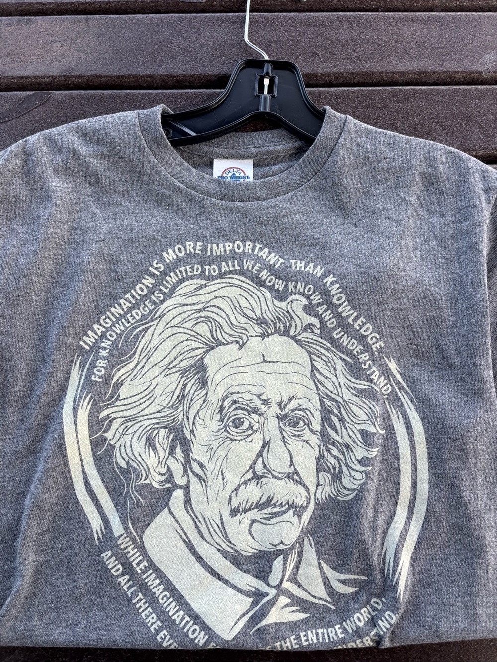 Gray Graphic Einstein Tee
